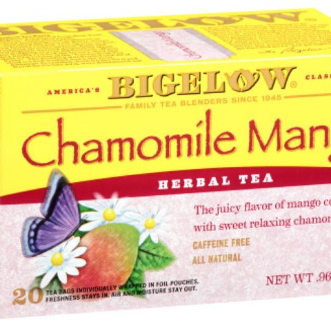 CHAMOMILE MANGO HERBAL TEA BAGS