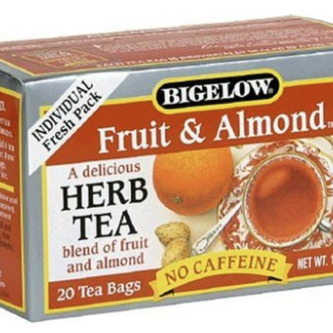 FRUIT AND ALMOND HERBAL TEA BAGS