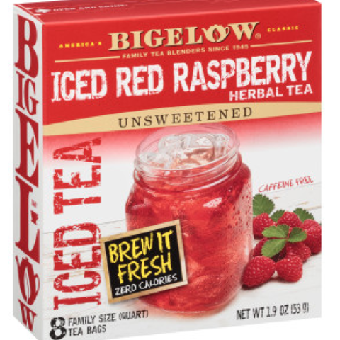 Red Raspberry Herbal Iced Tea Bags