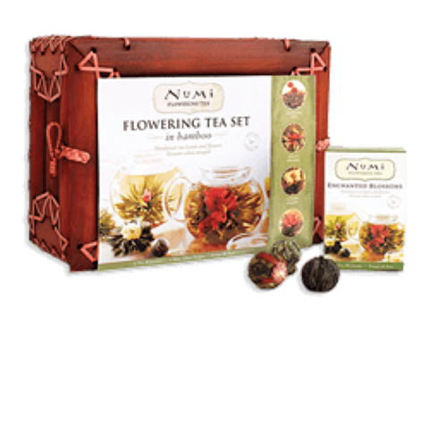 flowering tea set flowering tea set