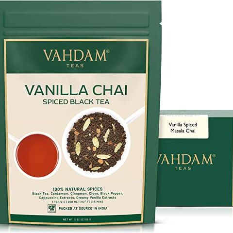 Vanilla spiced masala chai Vanilla spiced masala chai