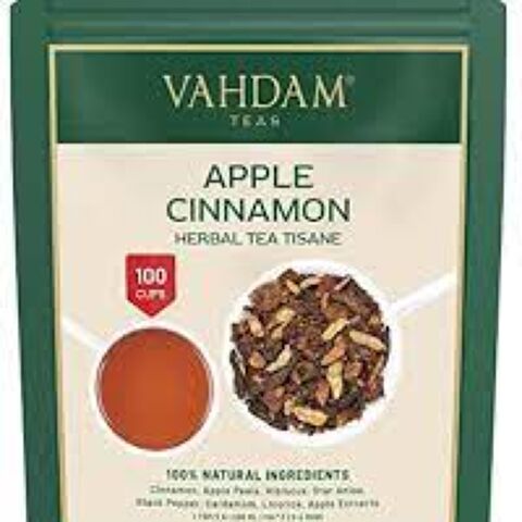 Apple cinnamon herbal tea tisane