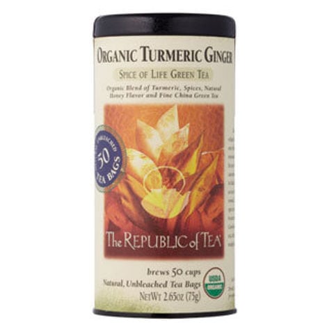 ORGANIC TURMERIC GINGER GREEN TEA BAGS ORGANIC TURMERIC GINGER GREEN TEA BAGS