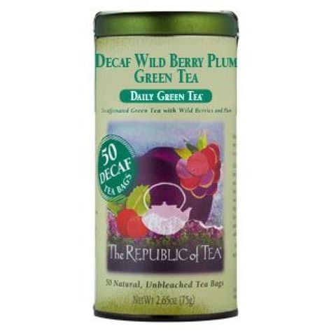 DECAF WILD BERRY PLUM GREEN TEA BAGS