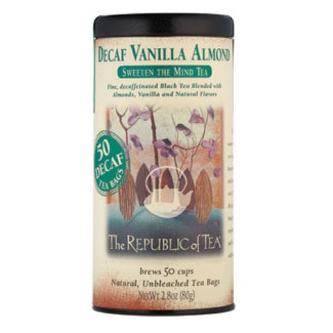 DECAF VANILLA ALMOND BLACK TEA BAGS