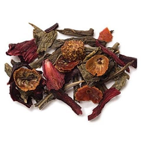 DECAF POMEGRANATE GREEN TEA FULL-LEAF