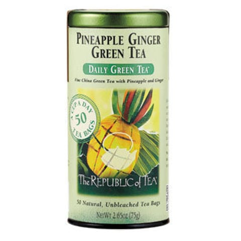 PINEAPPLE GINGER GREEN TEA BAGS