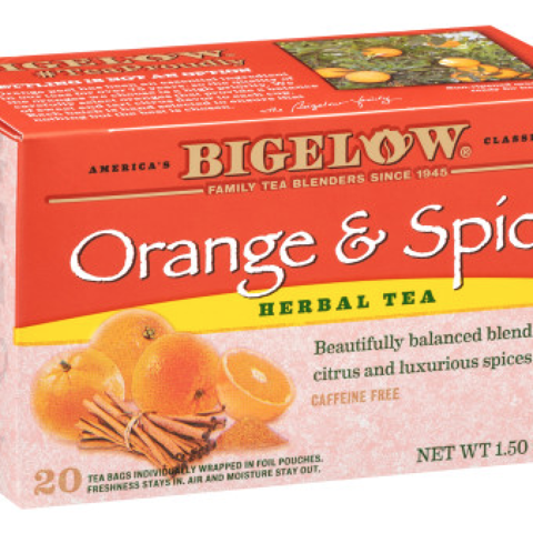 ORANGE & SPICE HERBAL TEA BAGS ORANGE & SPICE HERBAL TEA BAGS