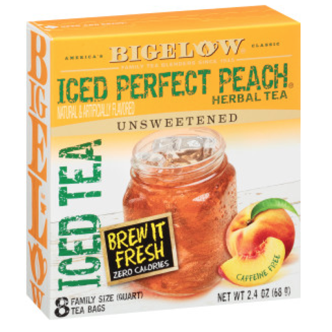 Perfect Peach Herbal Iced Tea Bags