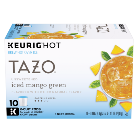 Unsweetened Iced Mango Green K-cup Pods Unsweetened Iced Mango Green K-cup Pods